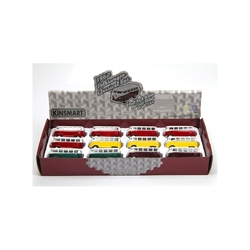 Çek bırak Araba 1967 Volkwagen Classical Bus 1/64 12 Adet Fiyatı - Kinsmart