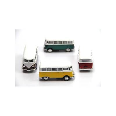 Çek bırak Araba 1967 Volkwagen Classical Bus 1/64 12 Adet Fiyatı - 5