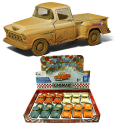 Çek Bırak Araba Çamurlu Kinsmart 1955 Chevy Stepside Pick-Up 1:32 - Kinsmart