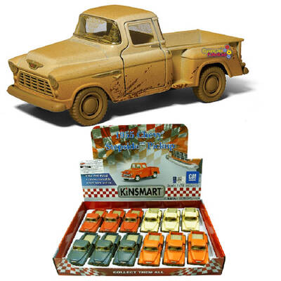 Çek Bırak Araba Çamurlu Kinsmart 1955 Chevy Stepside Pick-Up 1:32 - 1
