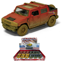 Çek Bırak Araba Çamurlu Kinsmart 2005 Hummer H2 SUT 1:40 - Kinsmart