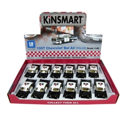Çek Bırak Araba Kinsmart 1957 Chevrolet Bel Air Police - 2