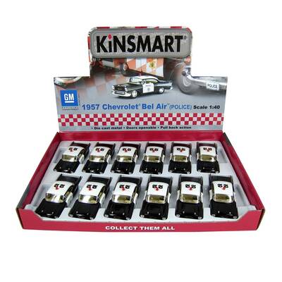 Çek Bırak Araba Kinsmart 1957 Chevrolet Bel Air Police - 2