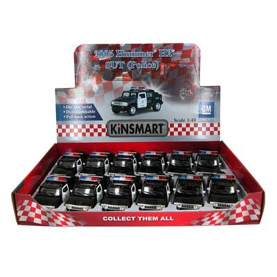 Çek Bırak Araba Kinsmart 2005 Hummer H2 SUT Police - 2