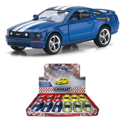 Çek Bırak Araba Kinsmart 2006 Ford Mustang GT Çizgili Desenli - Kinsmart