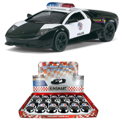 Çek Bırak Araba Kinsmart Lamborghini Murcielago LP 640-4 Police - Kinsmart