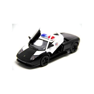 Çek Bırak Araba Kinsmart Lamborghini Murcielago LP 640-4 Police - 3