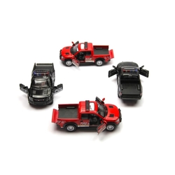Çek Bırak Araba Polis Ford F-150 SVT Raptor Super Crew - Kinsmart