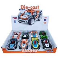 Çek Bırak Die-Cast Sesli Spor Araba - Vardem Oyuncak