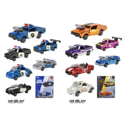 Çek Bırak Mini Model Metal Clasic Araba 1:64 Karışık Asorti - 1