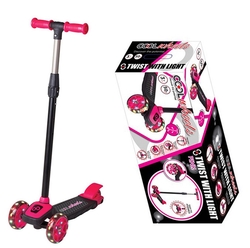 Cool Wheels Twist Led Işıklı 3 Tekerlekli Ayarlanabilir Scooter-Pembe - 1