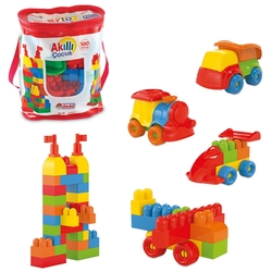 Dede Eğitici Akıllı Çocuk Bloklar 100 Parça - Dede Toys