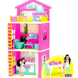 Dede Lola'nın 3 Katlı Oyuncak Evi Aksesuarlı - Dede Toys