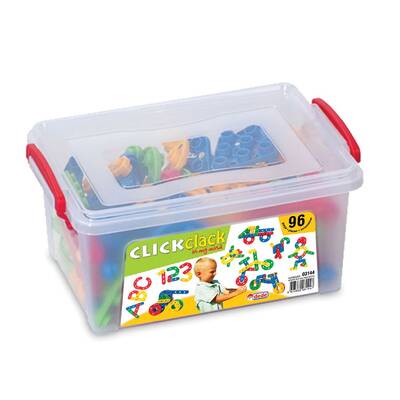 Dede Oyuncak Eğitici Click Clack Puzzle Küçük Box (96 Parça) - 2