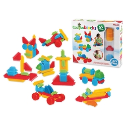 Dede Oyuncak Eğitici Kaktüs Bloklar 55 Parça - Dede Toys
