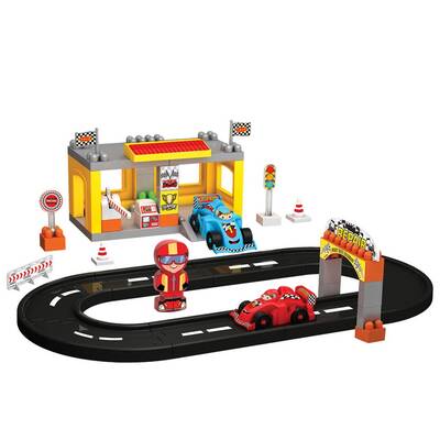 Dede Oyuncak Lego Road F1 Formula Yolu Seti 46 Parça - 5