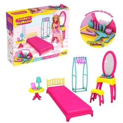 Dede Oyuncak Linda'nın Yatak Odası Oyun Seti - Dede Toys