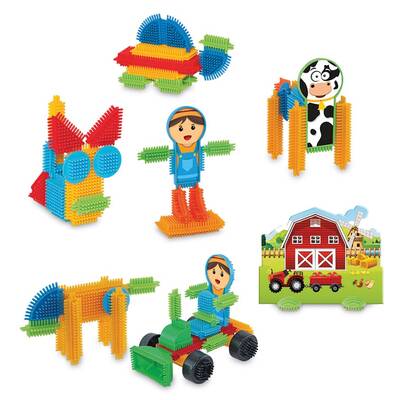 Dede Toys Eğitici Kaktüs Bloklar Çiftlik 75 Parça 03312 - 5