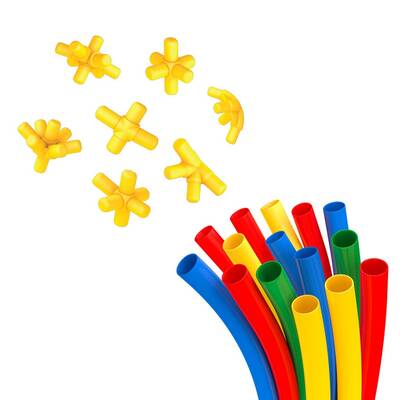 Dede Toys Eğitici Plus Bambu Çubuklar (300 Parça )03680 - 5
