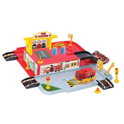 Dede Toys Oyuncak 1 Katlı İtfaiye Otopark Garaj Oyun Seti 03343 - 4