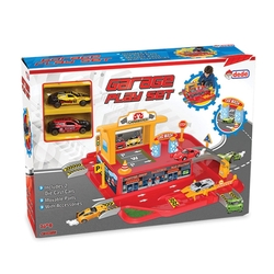 Dede Toys Oyuncak 1 Katlı Otopark Garaj Oyun Seti 03066 - 2