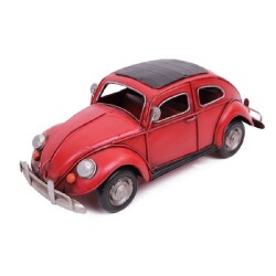 Dekoratif Metal Model Araba Volkswagen Beetle Classic Vosvos - 2