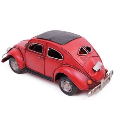 Dekoratif Metal Model Araba Volkswagen Beetle Classic Vosvos - 3