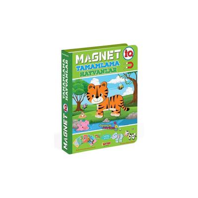 Dıy Toy Eğitici Magnet IQ Hayvanlar Tamamlama Kartları Manyetik Puzzle - 2