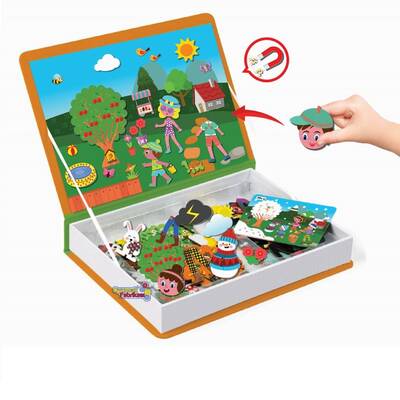 Dıy Toy Eğitici Magnet IQ Hikaye Oluşturma Mevsimler Manyetik Puzzle 108 Parça - 2