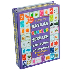 Dıy Toy Eğitici Oyuncaklar 5 li Süper Set (Sayılar-Renkler-Şekiller-İlişki Kurma - Dıy Toy