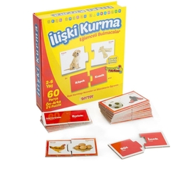 Dıy Toy Eğlenceli İlişki Kurma Eğitici Puzzle 60 Parça - 1