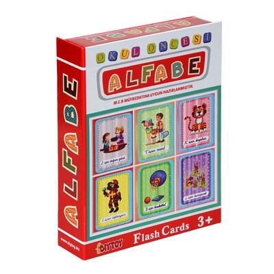 Dıy Toy Flash Card Okul Öncesi Alfabe Eğitici Kartlar 1178 - 1