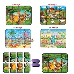 Dıy Toy Hayvanlar Süper Renkli Eva Köpük Puzzle 4'lü 24 Parça - 2
