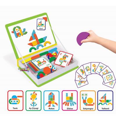 Dıy Toy Magnet IQ Akıl Oyunları Eğlenceli Parçalar 76 Parça - 2