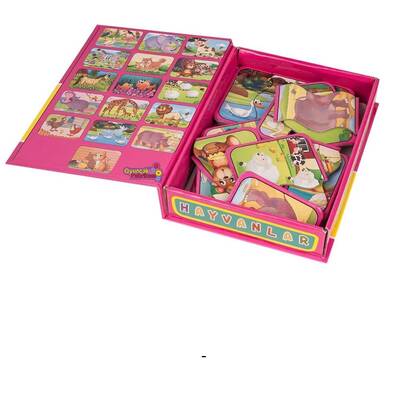 Dıy Toy Okul Öncesi Hayvanlar Eşleştirme Kartları 2 ve 3 Parçalı (40 Parça) - 2