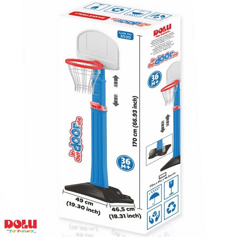 Dolu Ayarlanabilir Büyük Basketbol Potası Seti 170 Cm