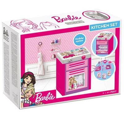 Dolu Oyuncak Barbie Bulaşık Makinası Sesli Aksesuarlı - 1