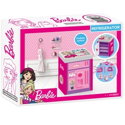 Dolu Oyuncak Barbie Buzdolabı Sesli Aksesuarlı - Dolu