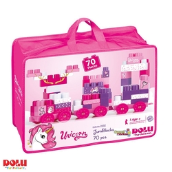 Dolu Unicorn Çantalı Mega Blok 70 Parça - 1