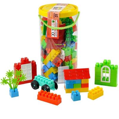 Efe Toys Eğitici Bloklar 82 Parça Silindir Kutuda - 1
