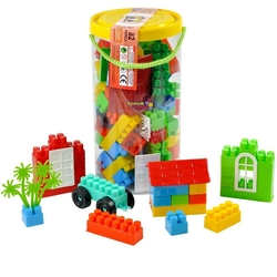 Efe Toys Eğitici Bloklar 82 Parça Silindir Kutuda - 2