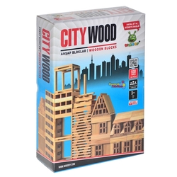 Eğitici Ahşap Bloklar Woodoy City Wood 100 Parça - 2