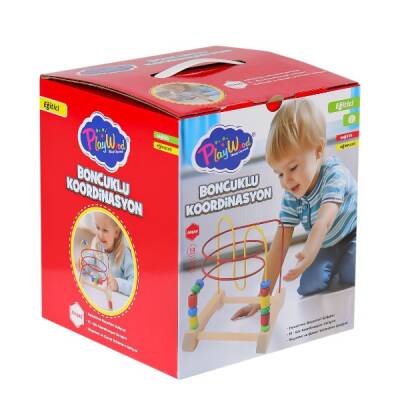Eğitici Ahşap Boncuklu Koordinasyon Oyunu - 1