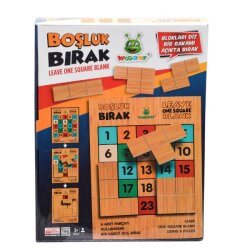 Eğitici Ahşap Woody Boşluk Bırakma Oyunu - Woodoy-Karsan Ahşap