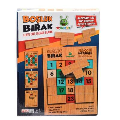 Eğitici Ahşap Woody Boşluk Bırakma Oyunu - 1