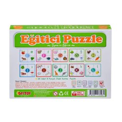 Eğitici Eğlenceli Çark Puzzle Alfabe Oyna Öğren 3+Yaş - 2
