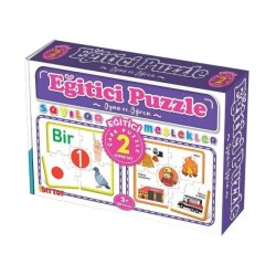 Eğitici Eğlenceli Çark Puzzle Meslekler-Sayılar Süper Set 3+Yaş - Dıy Toy