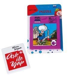 Eğitici Oyuncak Kaydırmalı Puzzle 15 Parça - 3