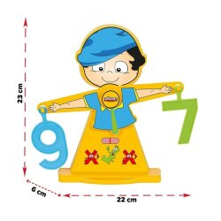 Eğitici Sayı Terazisi (17 Parça) Matematik Rakam Tartısı - Pilsan