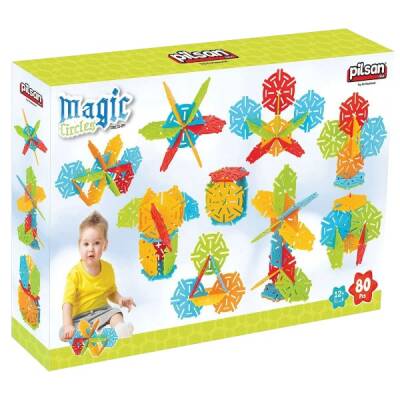 Eğitici Sihirli Daireler (80 Parça) Renkli Magiç Circles - 1
